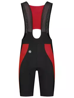 Rogelli TYRO II pantaloni scurți pentru ciclism pentru bărbați, negru și roșu