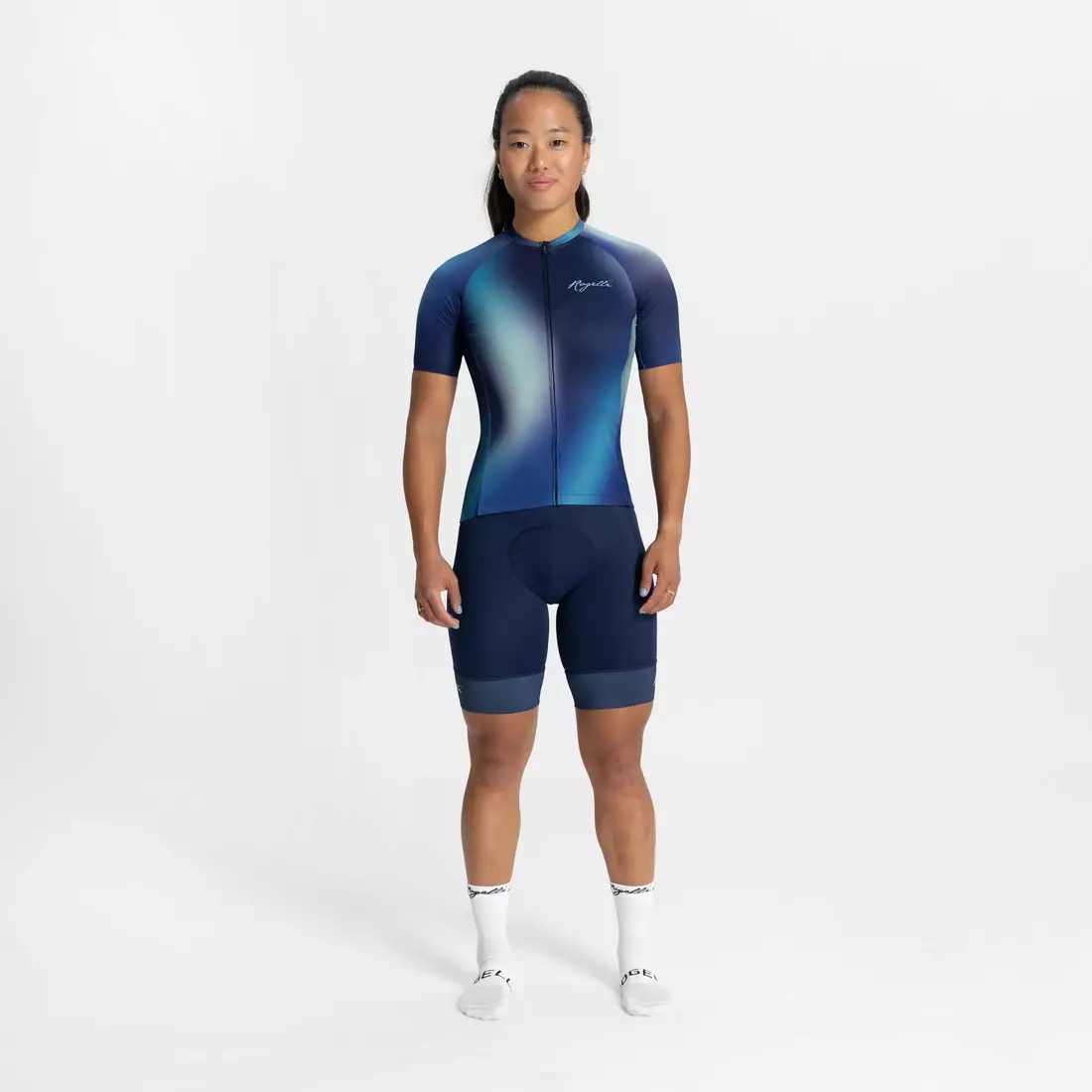 Tricou femei Rogelli pentru ciclism AURORA albastru