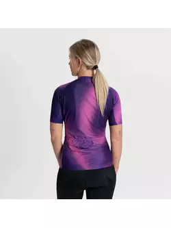 Tricou femei Rogelli pentru ciclism AURORA violet-roz