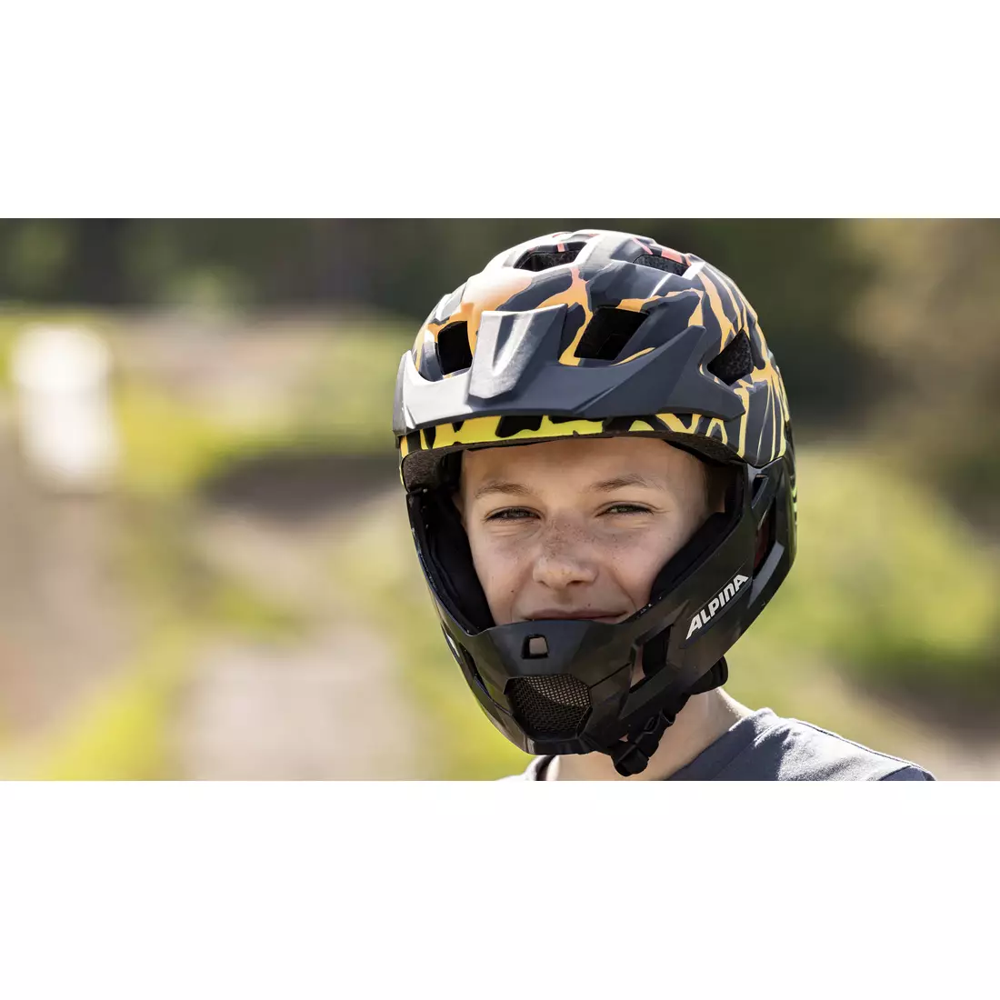 ALPINA RUPI casca de bicicleta integrala pentru copii, FADING-NEON MATT