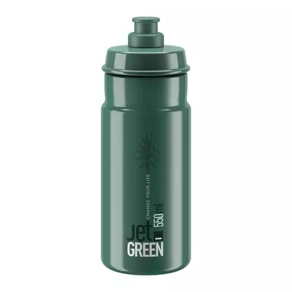 ELITE JET GREEN sticla de apa biciclete 550 ml, verde inchis