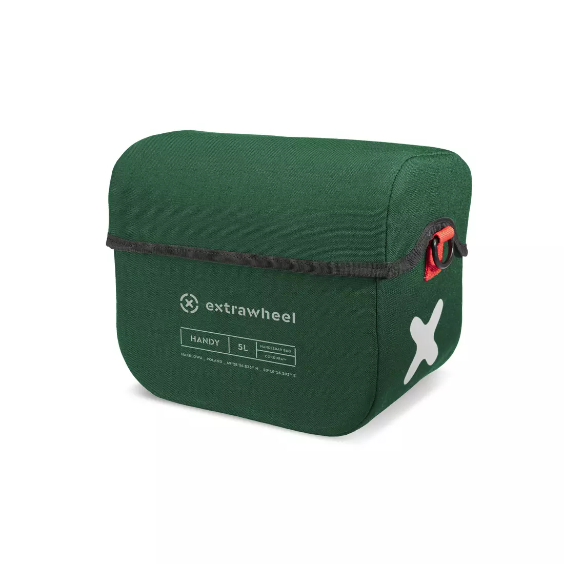 EXTRAWHEEL HANDY PREMIUM CORDURA geanta pentru ghidon, verde 5 L