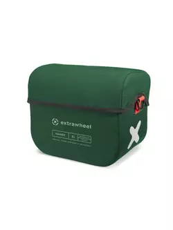 EXTRAWHEEL HANDY PREMIUM CORDURA geanta pentru ghidon, verde 5 L