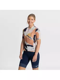 ROGELLI FLAIR tricou de ciclism pentru femei nisip si corali