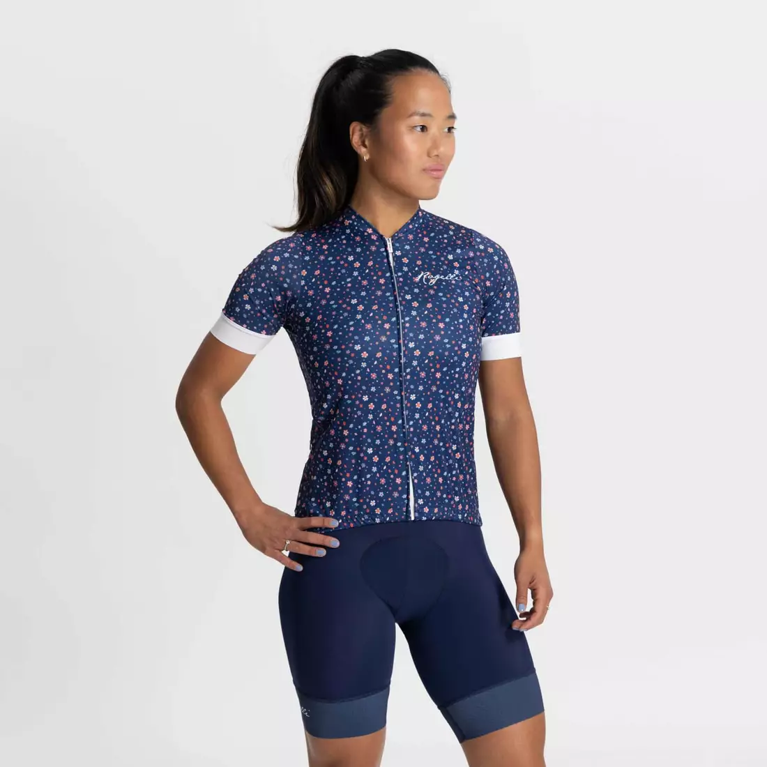 Rogelli LILY tricou de ciclism pentru femei, albastru si alb