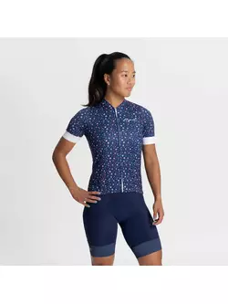 Rogelli LILY tricou de ciclism pentru femei, albastru si alb