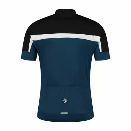 Tricou pentru ciclism copii Rogelli COURSE negru si albastru