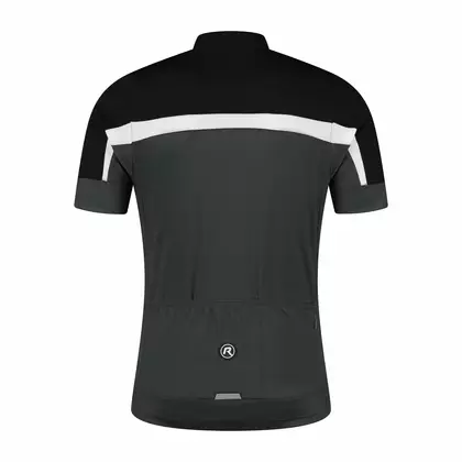 Tricou pentru ciclism copii Rogelli COURSE negru și gri