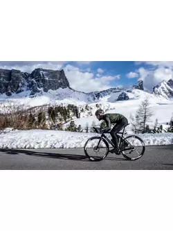 Geaca de ciclism Rogelli, iarna MONO verde