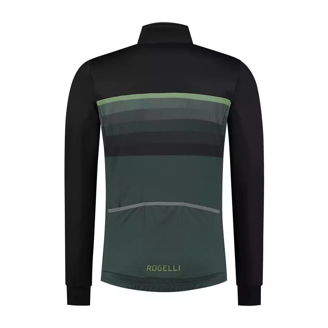 Geaca de ciclism de iarna Rogelli HERO II, neagra si verde