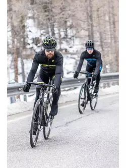 Geaca de iarna pentru ciclism Rogelli HERO II negru-fluor