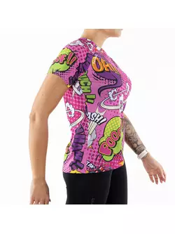 KAYMAQ W27 PRO MESH Tricou pentru femei pentru sport/cursă de alergare, roz