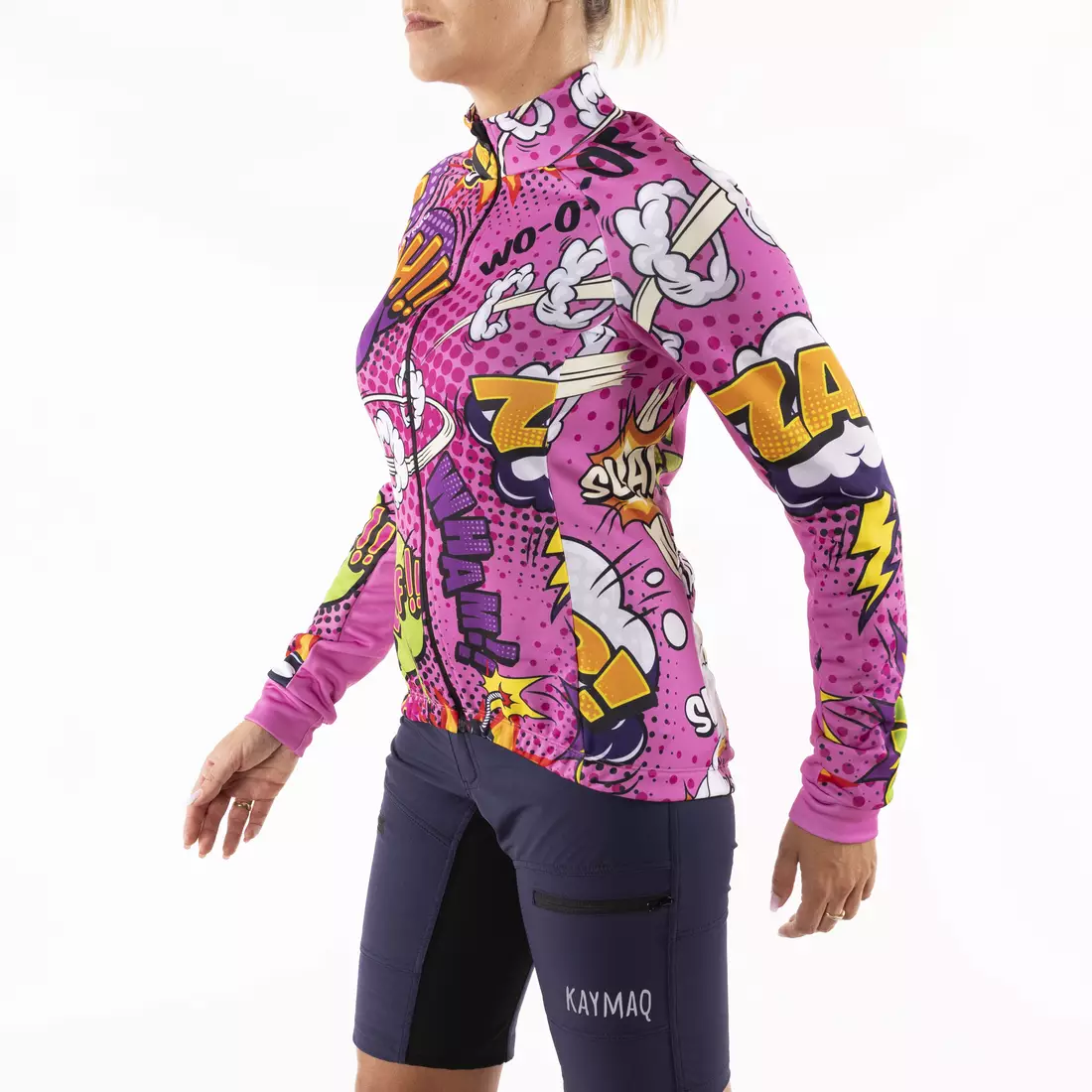 KAYMAQ W27 tricou de ciclism feminin ELTHWBAS-1, roz