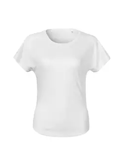 MALFINI CHANCE GRS Tricou sport pentru femei, mânecă scurtă, poliester micro din materiale reciclate, alb 8110012
