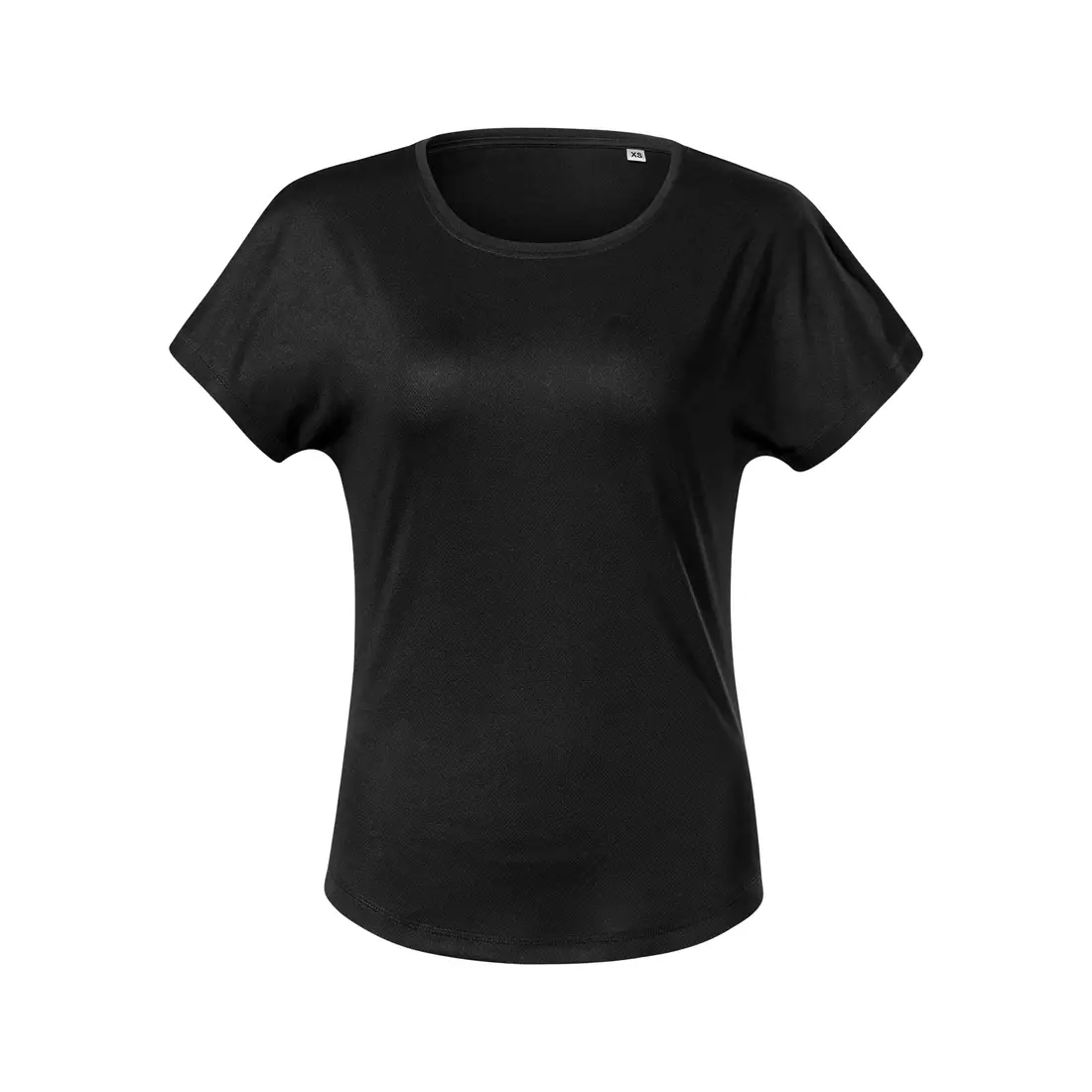 MALFINI CHANCE GRS Tricou sport pentru femei, mânecă scurtă, poliester micro din materiale reciclate, negru 8110112