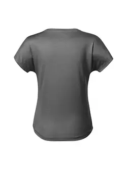 MALFINI CHANCE GRS Tricou sport pentru femei, mânecă scurtă, poliester micro din materiale reciclate, negru melanj 811M112