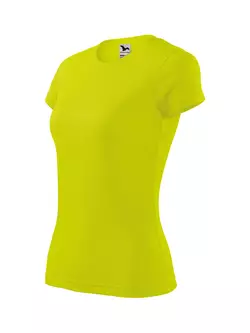 MALFINI FANTASY - Tricou sport pentru femei 100% poliester, galben neon 1409012-140