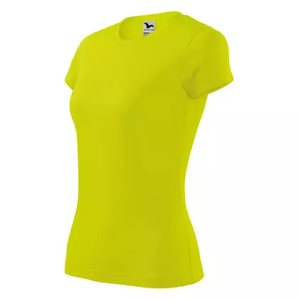 MALFINI FANTASY - Tricou sport pentru femei 100% poliester, galben neon 1409012-140