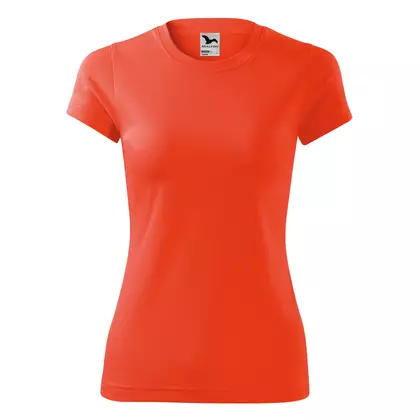 MALFINI FANTASY - Tricou sport pentru femei 100% poliester, portocaliu neon 1409112-140