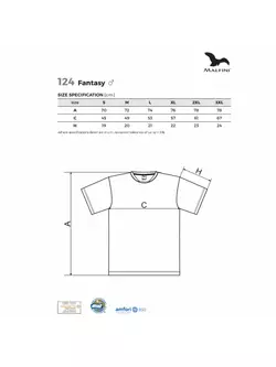 MALFINI FANTASY - tricou sport pentru bărbați 100% poliester, albastru marin 1240513-124