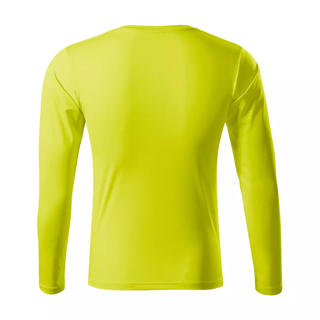 MALFINI PRIDE Tricou sport pentru bărbați cu mâneci lungi, galben neon 1689012