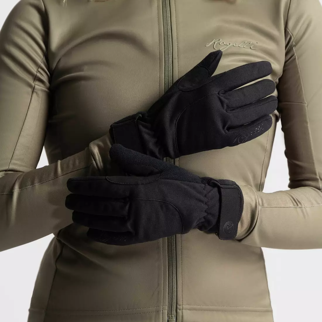 Mănuși de ciclism de iarnă pentru femei Rogelli CORE II, negre