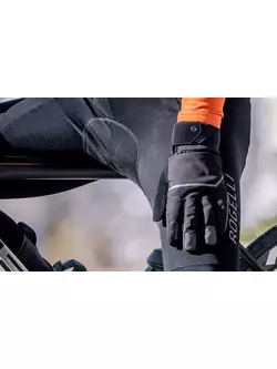 Mănuși de iarnă pentru ciclism Rogelli CHRONOS negre