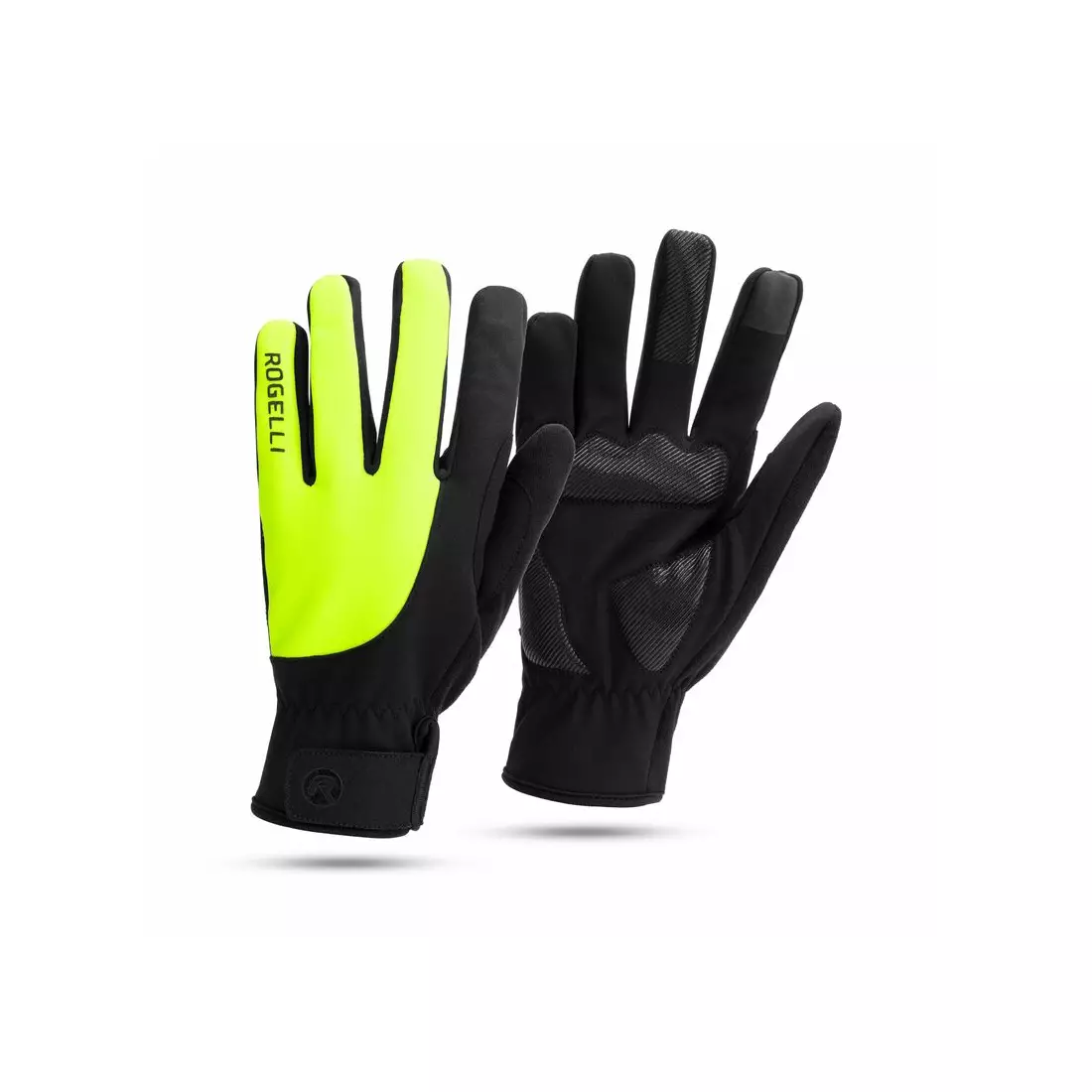 Mănuși de iarnă pentru ciclism Rogelli CORE II negru-fluor