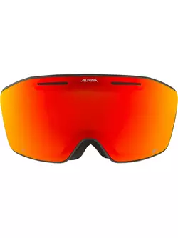 Ochelari de schi/snowboard ALPINA, îmbunătățirea contrastului NENDAZ Q-LITE BLACK-YELLOW MAT, Q-LITE RED S2