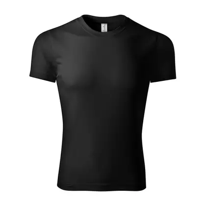 PICCOLIO PIXEL Tricou sport tip T-shirt, mânecă scurtă, bărbați, negru, 100 % poliester P810112