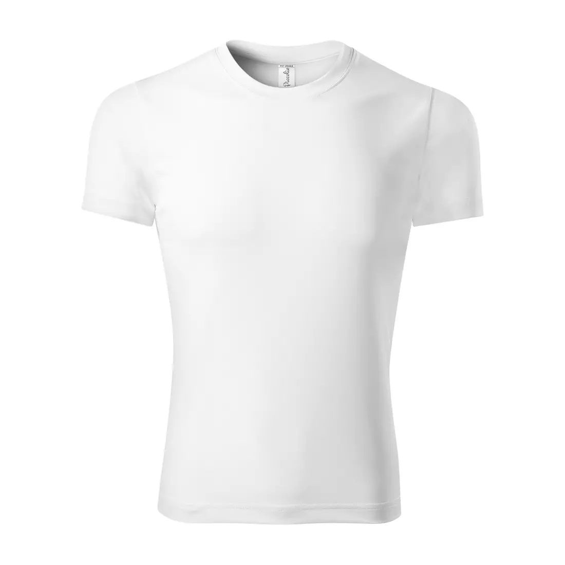 PICCOLIO PIXEL Tricou sport tip T-shirt, mânecă scurtă, bărbați, alb, 100 % poliester P810012