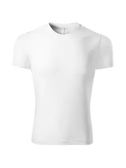 PICCOLIO PIXEL Tricou sport tip T-shirt, mânecă scurtă, bărbați, alb, 100 % poliester P810012