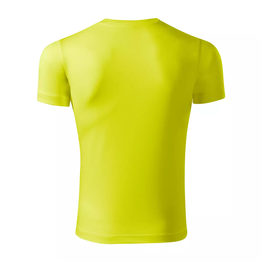 PICCOLIO PIXEL Tricou sport tip T-shirt, mânecă scurtă, bărbați, galben neon, 100 % poliester P819012