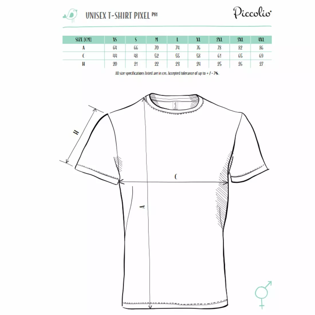 PICCOLIO PIXEL Tricou sport tip T-shirt, mânecă scurtă, bărbați, negru, 100 % poliester P810112