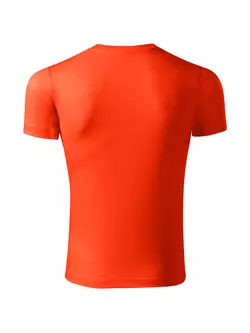 PICCOLIO PIXEL Tricou sport tip T-shirt, mânecă scurtă, bărbați, portocaliu neon, 100 % poliester P819112