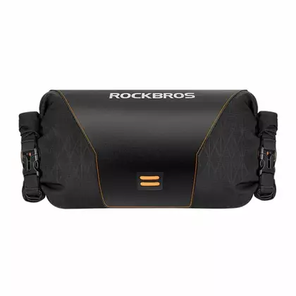 Rockbros Bikepacking Geanta de Ghidon, Tub de Bicicleta Enroulable, Negru 30990009001