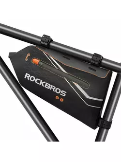 Rockbros Geanta de Bicicleta Rulou pentru Cadru, Negru 30120016001