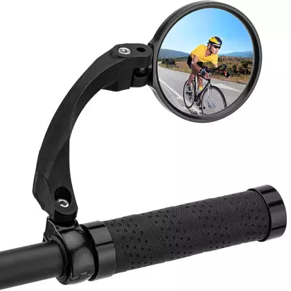 Rockbros oglindă de bicicletă cu o clemă de ghidon, negru 26210001004