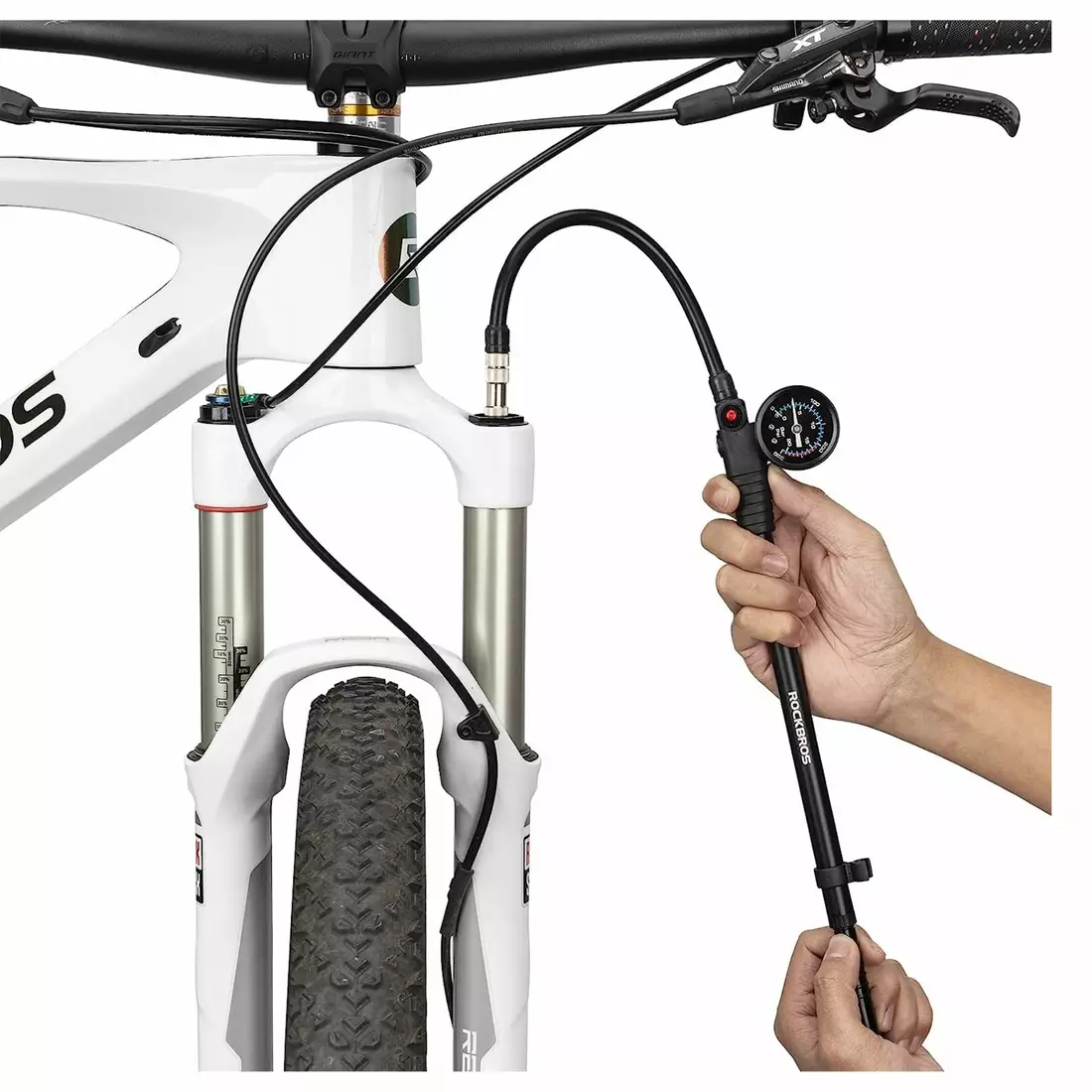 Rockbros pompa pentru biciclete pentru amortizoare, 300psi 42320003001