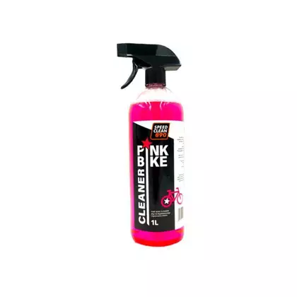 SPEEDCLEAN890 PINK BIKE CLEANER lichid de curățare a bicicletelor 1L + Mănușă de curățat, microfibră
