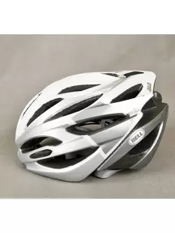 BELL ARRAY - casca de bicicleta - drum, culoare: Alb si argintiu