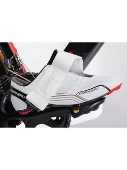 Pantofi de triatlon profesional LOUIS GARNEAU TRI X-LITE, albi