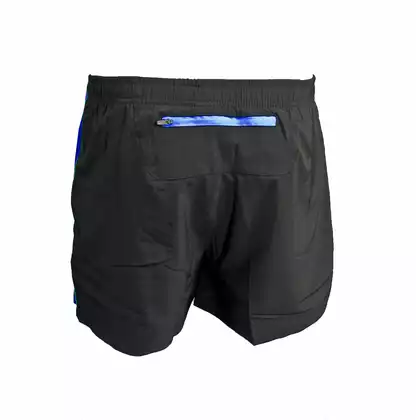 ROGELLI RUN TARANTO pantaloni scurți de alergare, negru și albastru