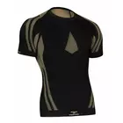 TERVEL OPTILINE LIGHT MOD-02 - tricou termic pentru bărbați cu mâneci scurte, culoare: Negru și auriu