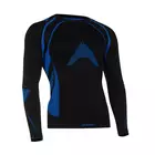 TERVEL - OPTILINE MOD-02 - tricou termic pentru bărbați cu mâneci lungi, culoare: negru și albastru