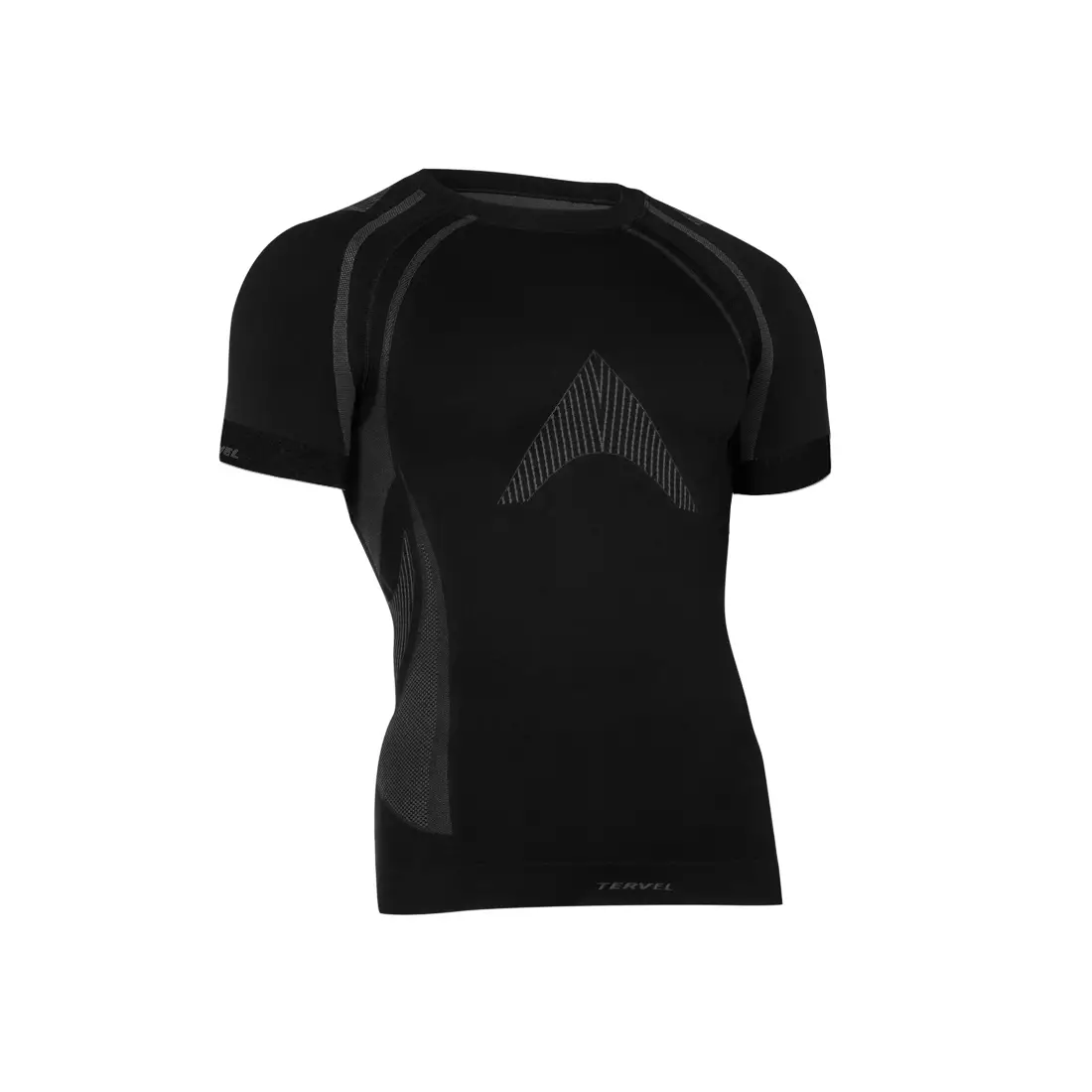 TERVEL - OPTILINE MOD-02 - tricou termic pentru bărbați, culoare: negru și gri