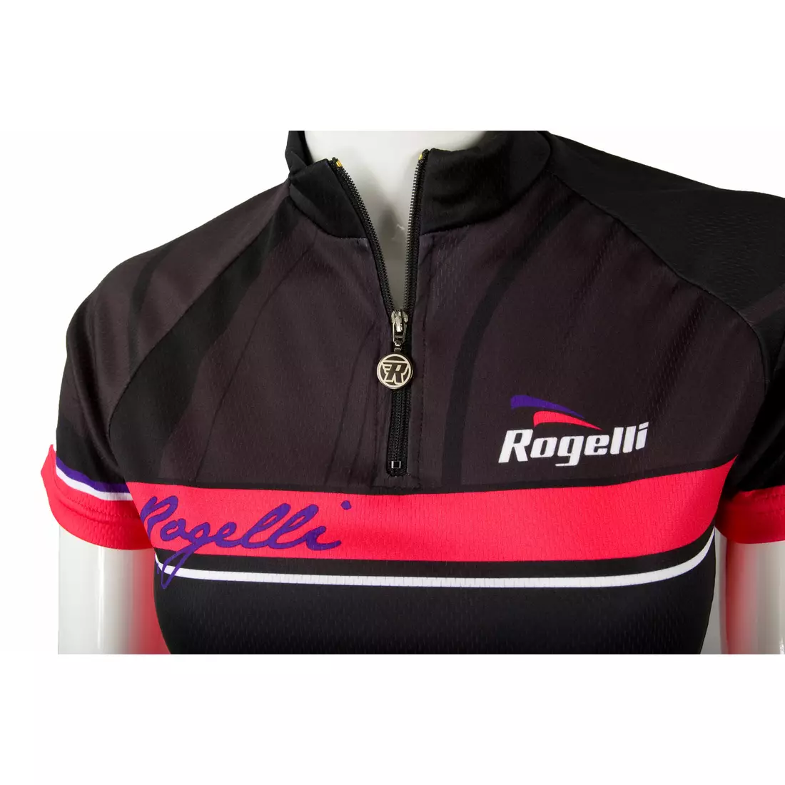 Tricou de ciclism dama ROGELLI SIMONA, negru si roz