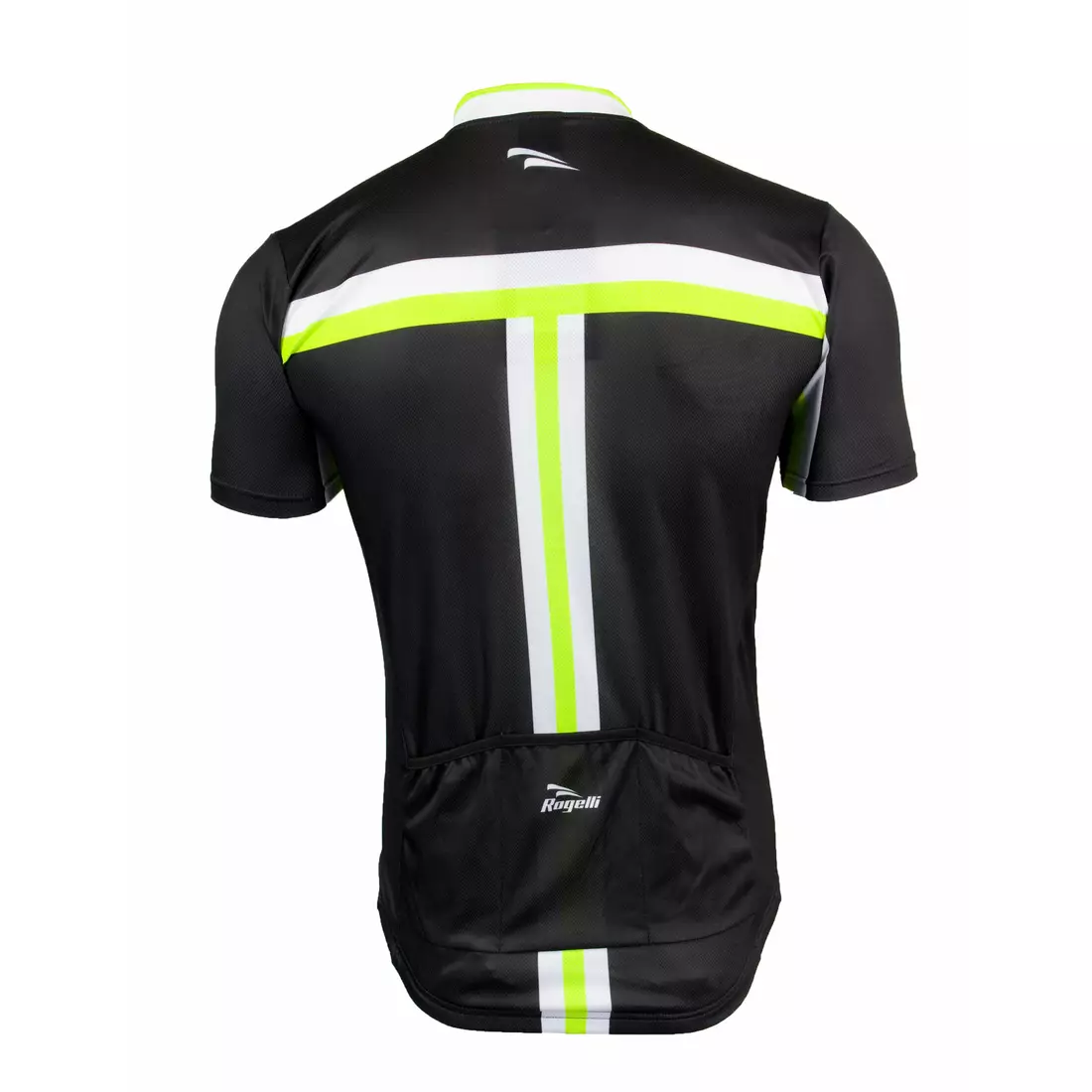 Tricou pentru ciclism bărbați ROGELLI BRESCIA 001.066, negru și fluoro