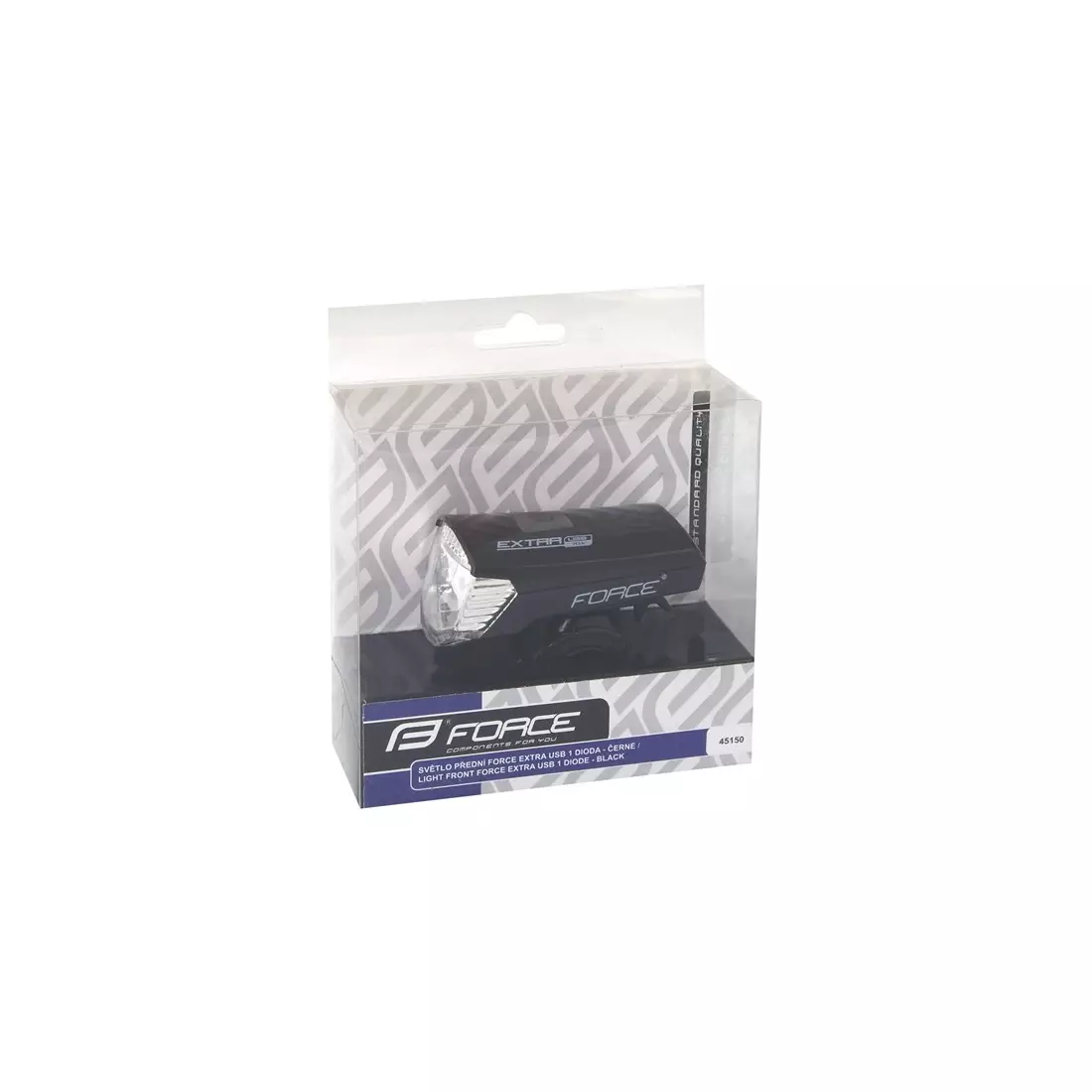 FORCE EXTRA - 45150 - Lumină frontală USB, LED, 70 lumeni