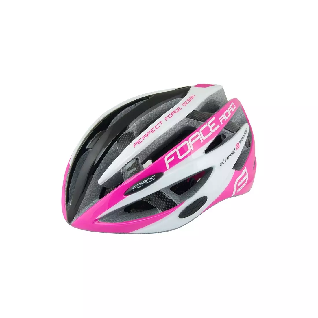 FORCE casca de bicicleta pentru femei, negru și roz 902616